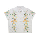 BODE Embroidered Buttercup Shirt In Ecru - CNTRBND
