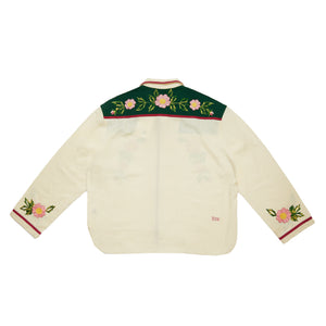 
                
                    Load image into Gallery viewer, BODE Prarie Rose Overshirt In Green - CNTRBND
                
            