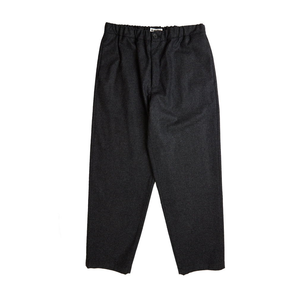 JIL SANDER Wool 13 Trousers In Charcoal - CNTRBND