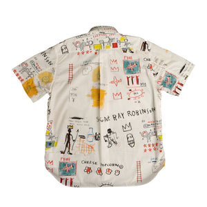 
                
                    Load image into Gallery viewer, Junya Watanabe Jean-Michel Basquiat S/S Shirt In White - CNTRBND
                
            