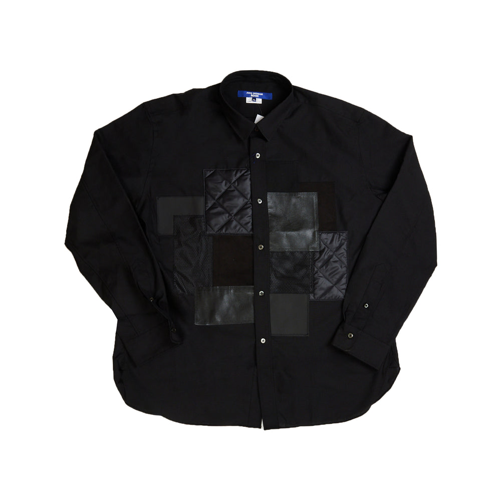 
                
                    Load image into Gallery viewer, Junya Watanabe Funmix Patchwork Shirt In Black - CNTRBND
                
            