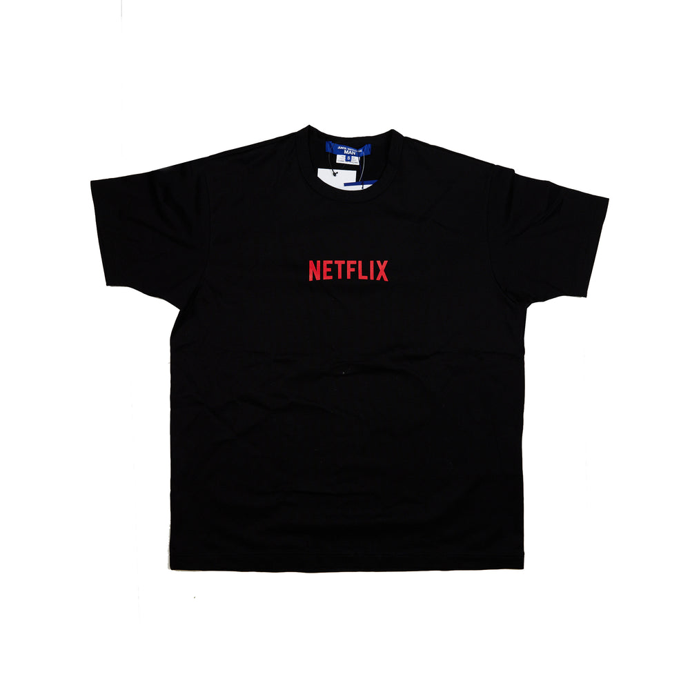 Junya Watanabe Netflix T-Shirt In Black - CNTRBND