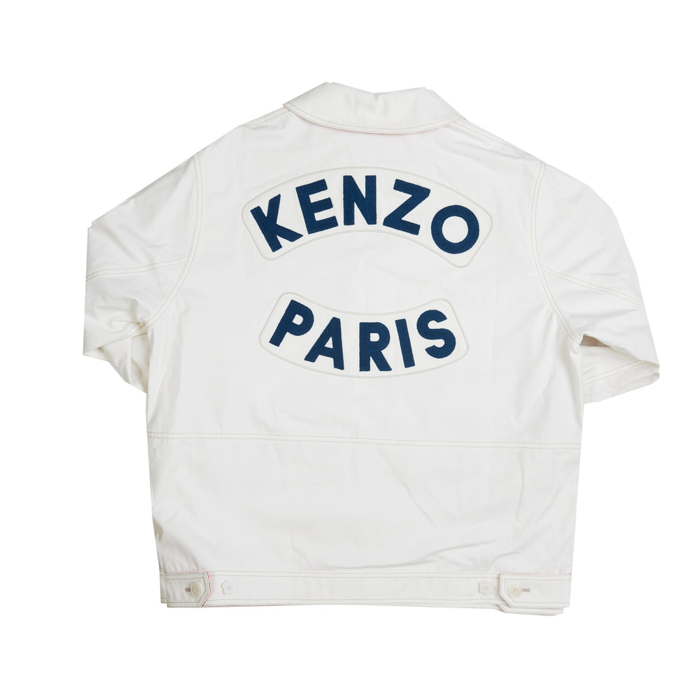 KENZO Badges Workwear Jacket In White - CNTRBND