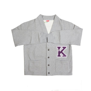 
                
                    Load image into Gallery viewer, KENZO College Varsity Cardigan In Grey - CNTRBND
                
            