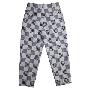 KENZO Patchwork Jacquard Pants In Check - CNTRBND