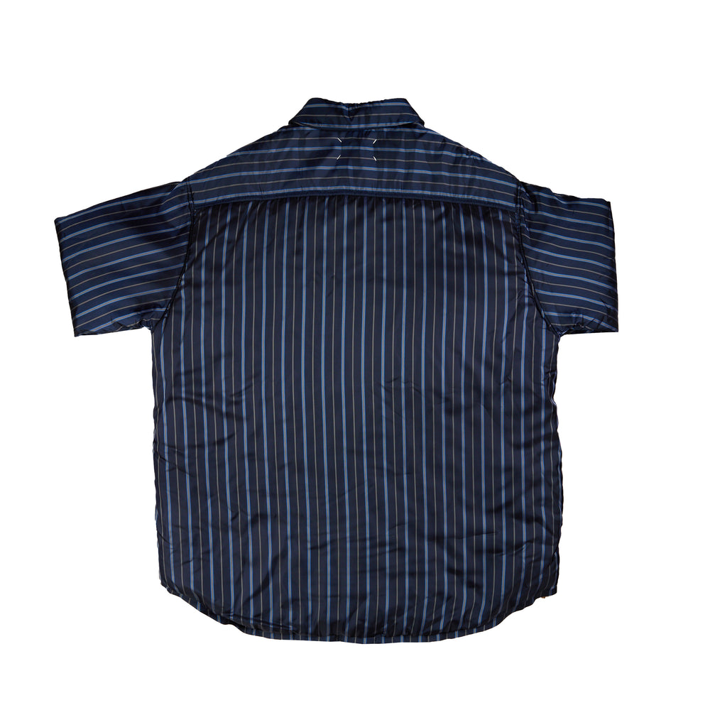 Maison Margiela Padded Stripe Shirt In Navy - CNTRBND