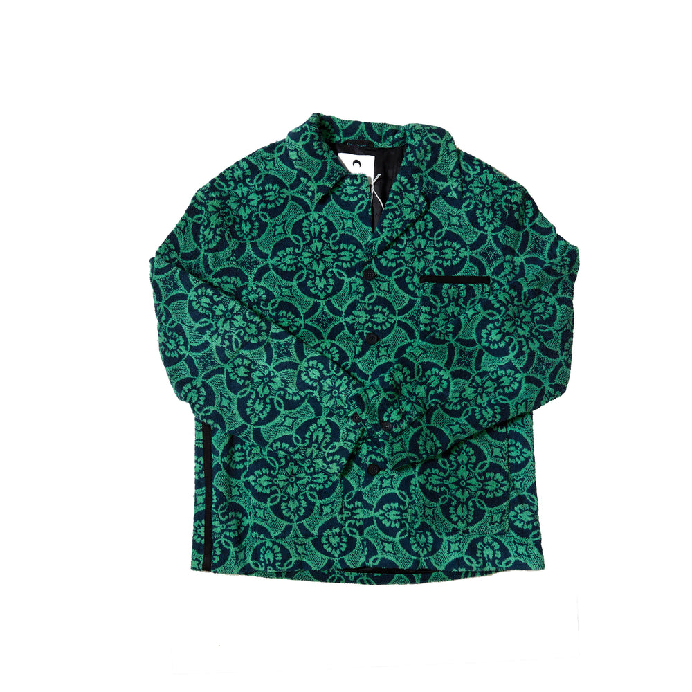 
                
                    Load image into Gallery viewer, Marine Serre Oriental Towels Workwear Jacket In Green - CNTRBND
                
            