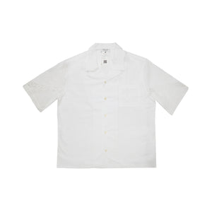 
                
                    Load image into Gallery viewer, Marine Serre Regenerated Linen Shirt In White - CNTRBND
                
            