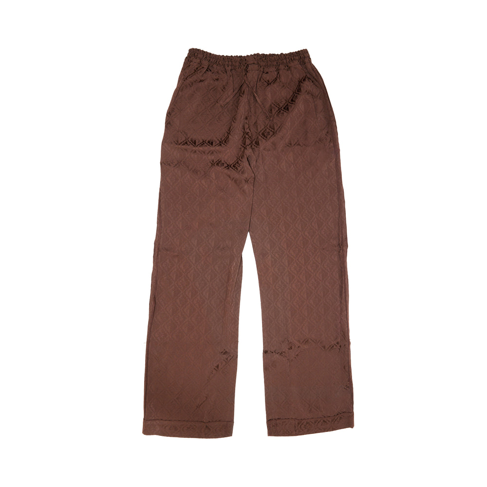 
                
                    Load image into Gallery viewer, Marine Serre Moon Diamant Satin PJ Pants In Brown - CNTRBND
                
            