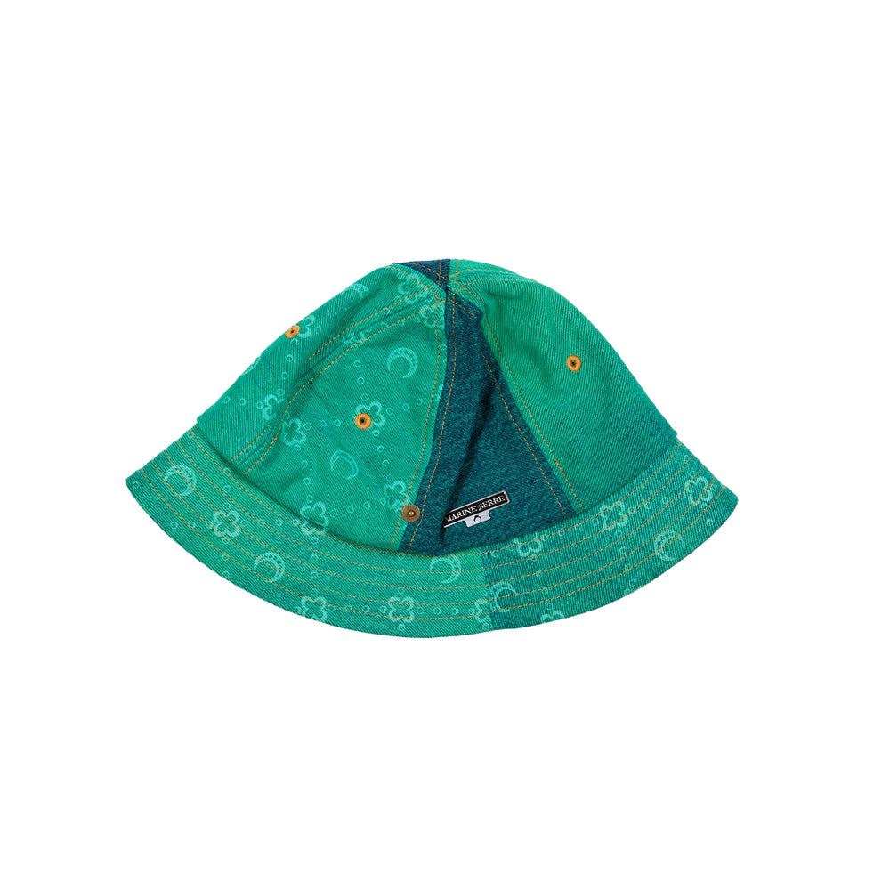
                
                    Load image into Gallery viewer, Marine Serre Moonogram Bell Hat In Green - CNTRBND
                
            