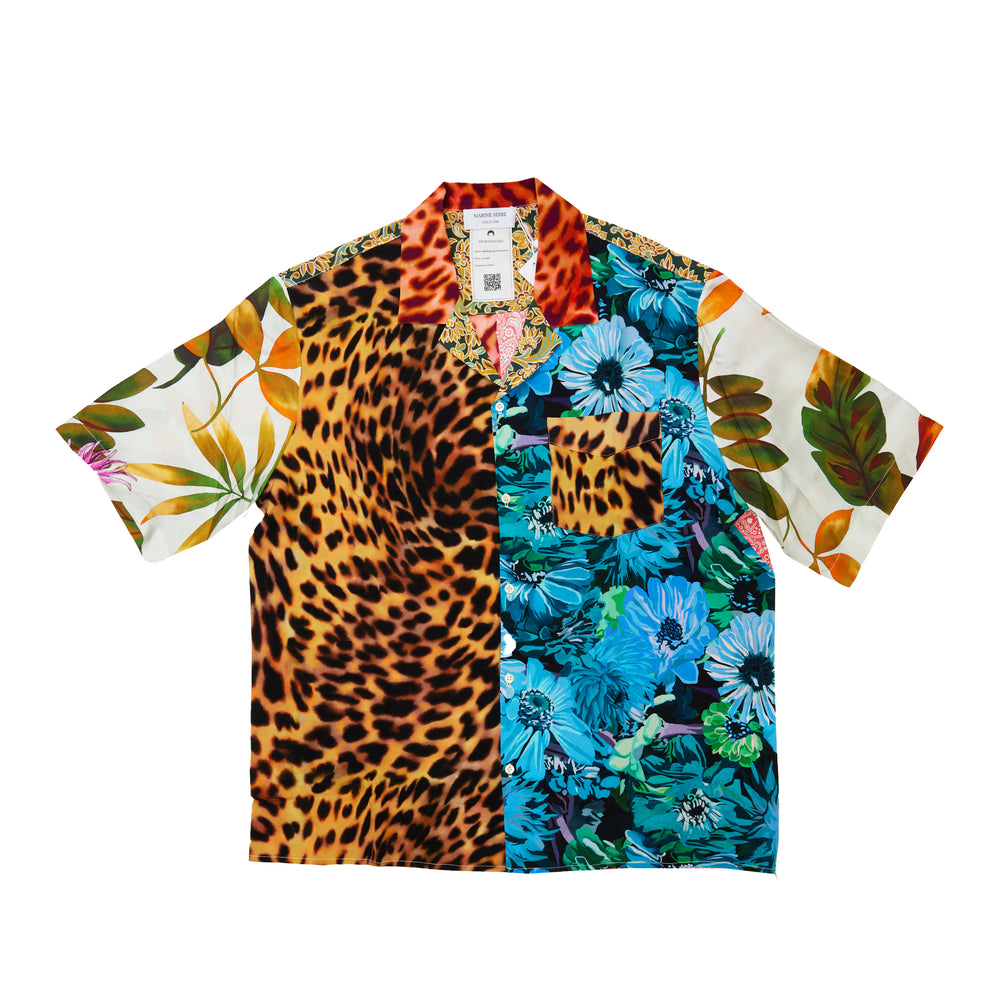 
                
                    Load image into Gallery viewer, Marine Serre Regenerated Silk Shirt In Multi - CNTRBND
                
            