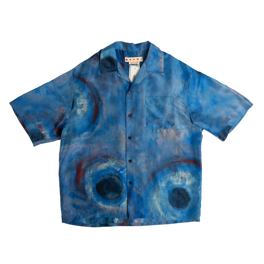 
                
                    Load image into Gallery viewer, MARNI x Flaminia Veronesi Printed S/S Shirt In Blue - CNTRBND
                
            