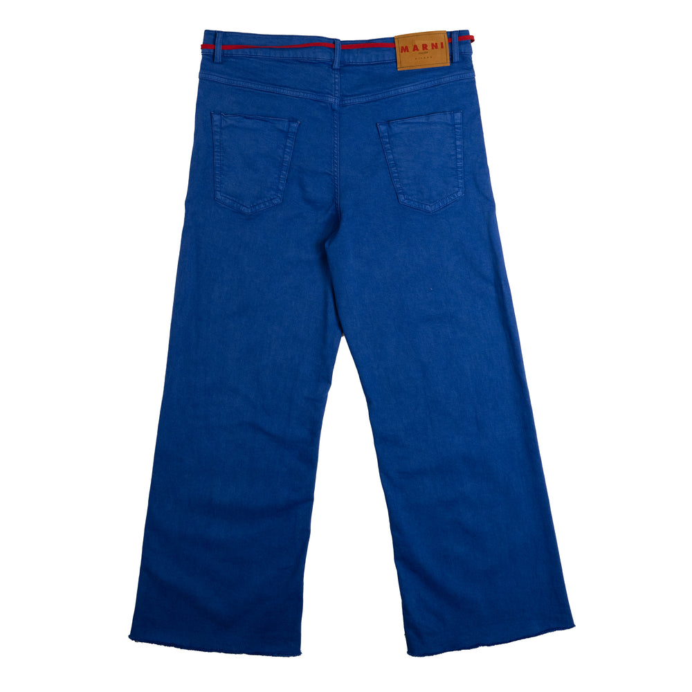 MARNI Garment-Dyed Flared Jeans In Blue - CNTRBND