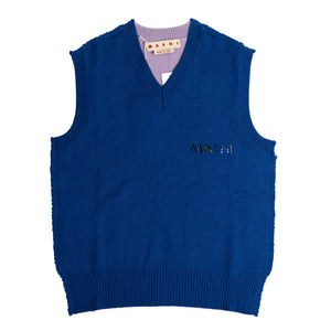 MARNI Logo Two Tone Vest In Blue/Lilac - CNTRBND
