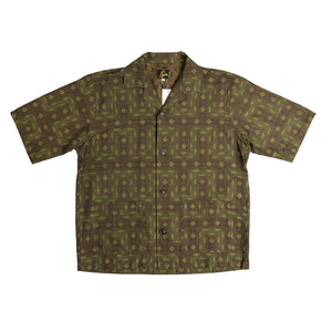 
                
                    Load image into Gallery viewer, NEEDLES Ethnic Jq Cabana Shirt In Olive - CNTRBND
                
            
