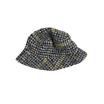 Our Legacy Houndstooth Bucket Hat In Grey - CNTRBND