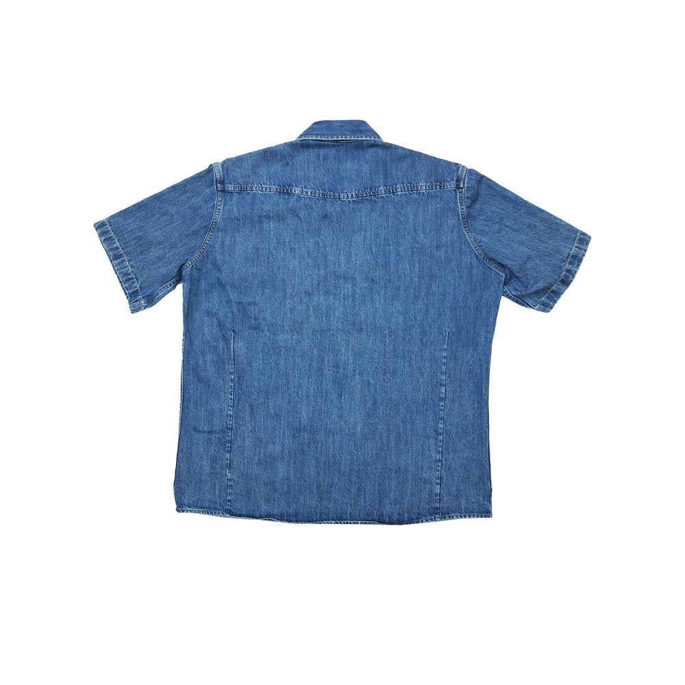 
                
                    Load image into Gallery viewer, Our Legacy Frontier S/S Denim Shirt In Blue - CNTRBND
                
            