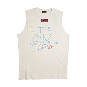 
                
                    Load image into Gallery viewer, Raf Simons Oversized Sleeveless T-Shirt In Beige - CNTRBND
                
            