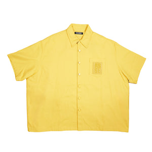 
                
                    Load image into Gallery viewer, Raf Simons Oversized S/S Denim Shirt In Yellow - CNTRBND
                
            