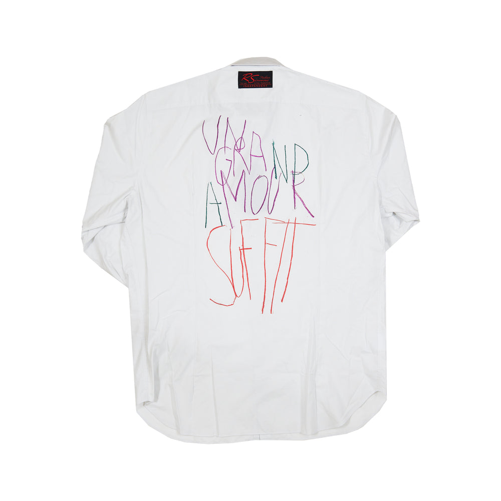 
                
                    Load image into Gallery viewer, Raf Simons Big Fit Grand Amour Shirt In Pearl - CNTRBND
                
            