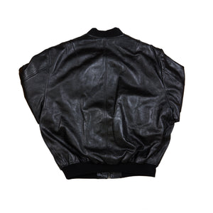 
                
                    Load image into Gallery viewer, Raf Simons Leather Small Bomber In Black - CNTRBND
                
            