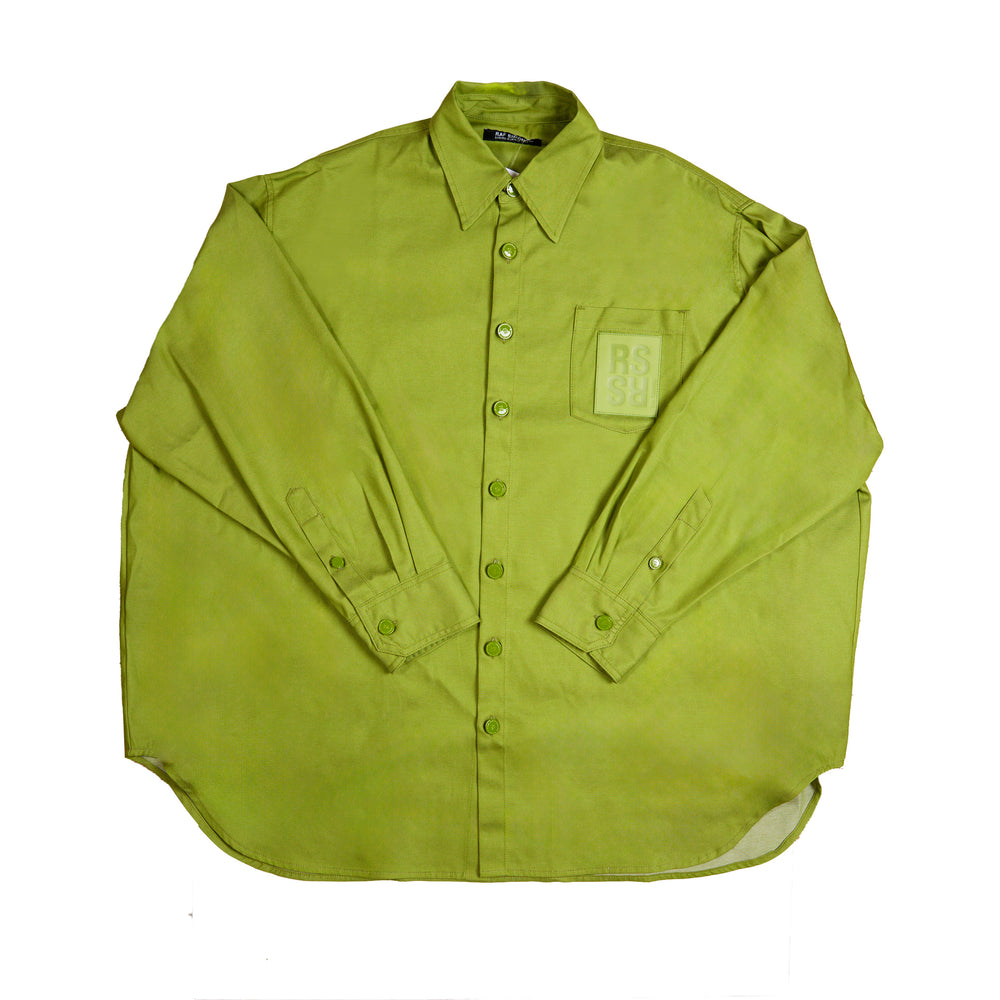 
                
                    Load image into Gallery viewer, Raf Simons Oversized Denim Shirt In Green - CNTRBND
                
            