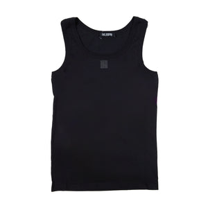 
                
                    Load image into Gallery viewer, Raf Simons Leather Patch Tank Top In Black - CNTRBND
                
            