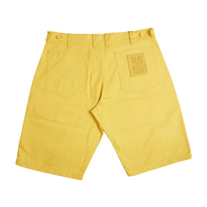 
                
                    Load image into Gallery viewer, Raf Simons Skate Denim Shorts In Yellow - CNTRBND
                
            