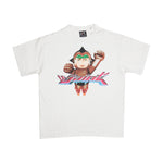 Saint Michael Iron Baby Tee In White - CNTRBND