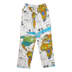 
                
                    Load image into Gallery viewer, Saint Michael x Dr. Woo World Map PJ Pants In White - CNTRBND
                
            