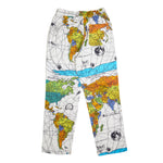 Saint Michael x Dr. Woo World Map PJ Pants In White - CNTRBND