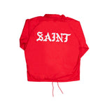 Saint Michael M Coach Jacket In Red - CNTRBND