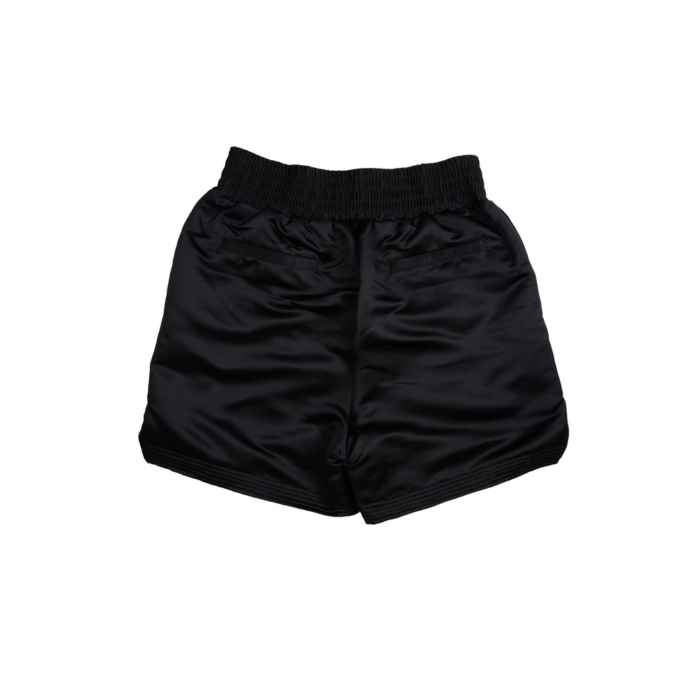 
                
                    Load image into Gallery viewer, Saint Michael Boxing Shorts In Black - CNTRBND
                
            