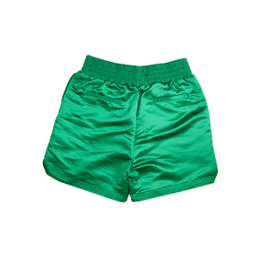 
                
                    Load image into Gallery viewer, Saint Michael Boxing Shorts In Green - CNTRBND
                
            