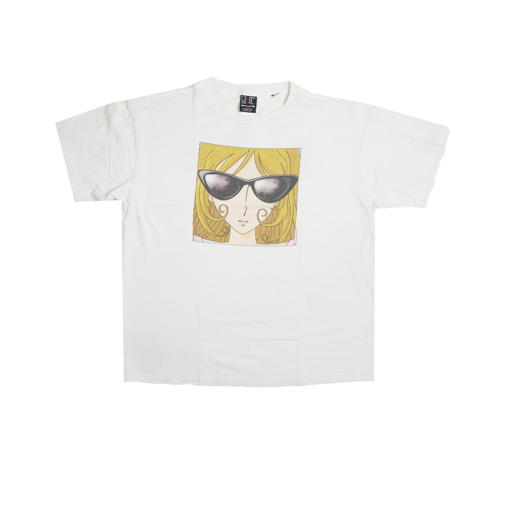 
                
                    Load image into Gallery viewer, Saint Michael Sunglass Tee In White - CNTRBND
                
            