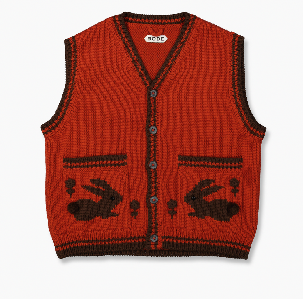 
                
                    Load image into Gallery viewer, BODE Meadow Vest In Red - CNTRBND
                
            