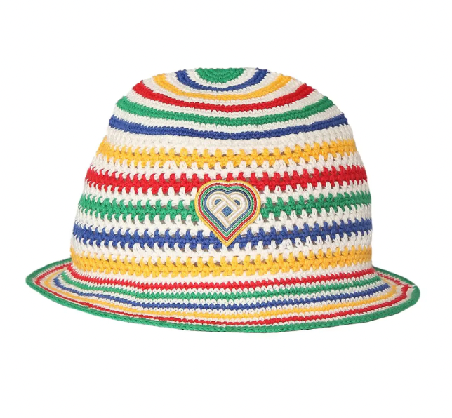 
                
                    Load image into Gallery viewer, Casablanca Scuba Square Crochet Hat In Multi - CNTRBND
                
            