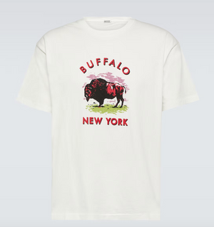 
                
                    Load image into Gallery viewer, BODE Buffalo Tee In Cream - CNTRBND
                
            