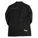 UNDERCOVER No Fear Embroidery Blazer In Charcoal - CNTRBND