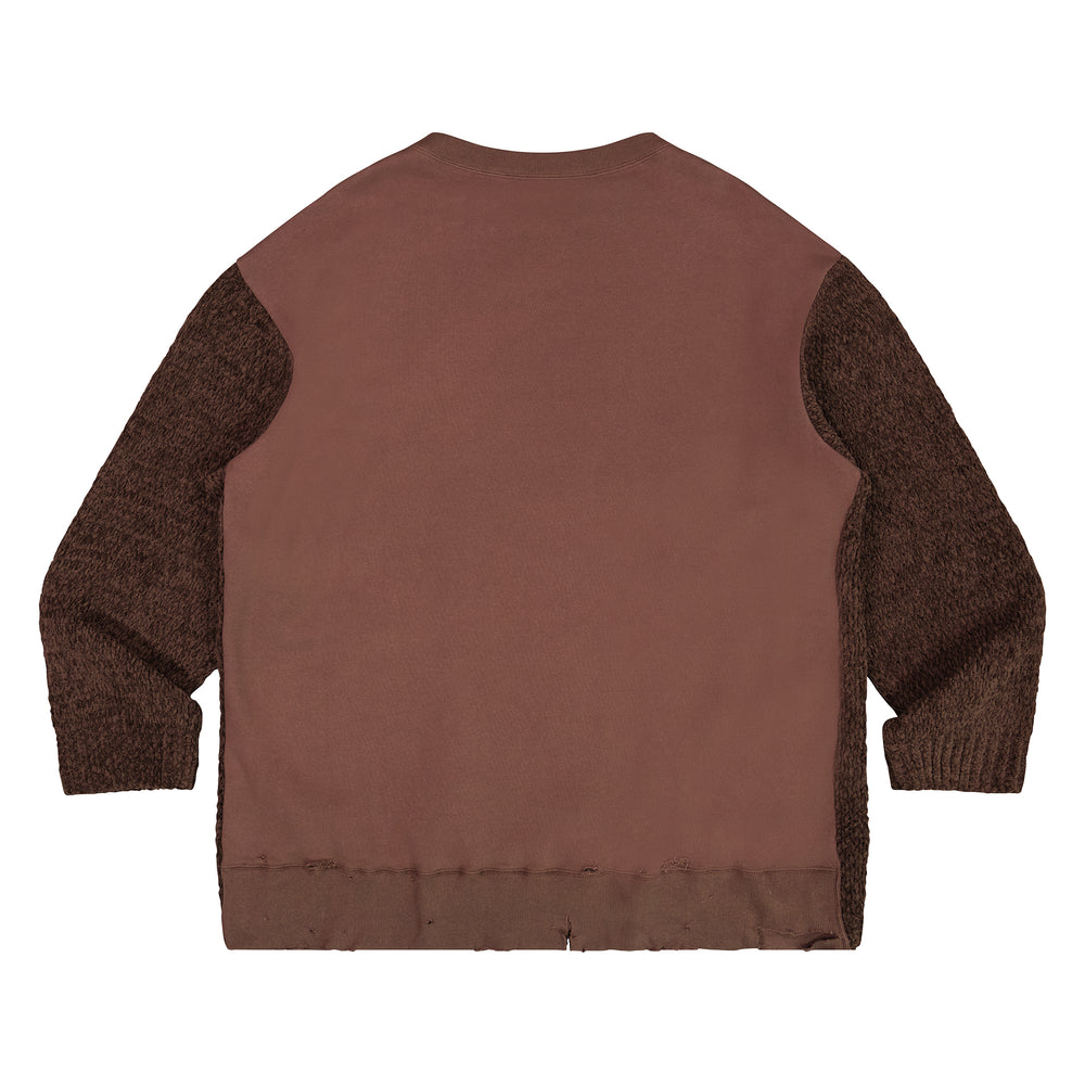UNDERCOVER Distressed Knit In Brown - CNTRBND