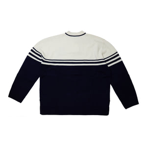 
                
                    Load image into Gallery viewer, Wales Bonner Motif Jumper In Ivory/Navy - CNTRBND
                
            