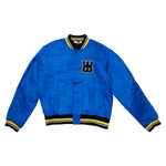 Wales Bonner Sorbonne 56 Nylon Varsity Jacket In Blue - CNTRBND