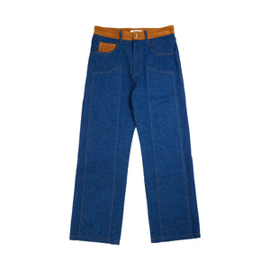 
                
                    Load image into Gallery viewer, Wales Bonner Cymbal Jeans In Blue - CNTRBND
                
            
