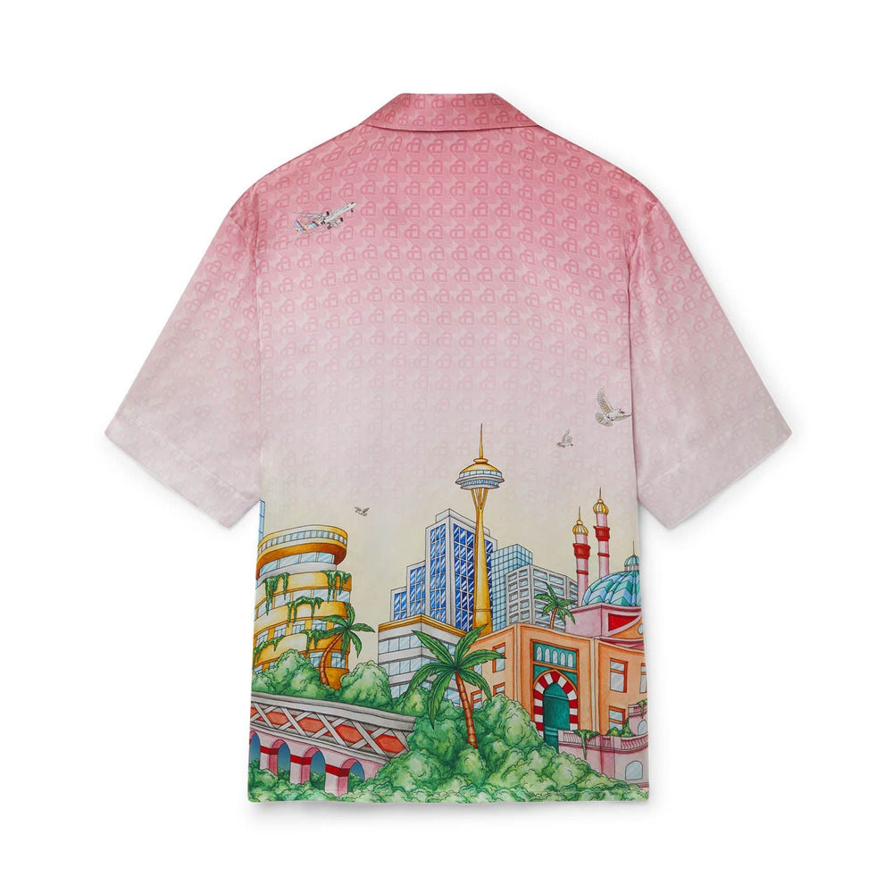 
                
                    Load image into Gallery viewer, Casablanca Morning City View S/S Shirt In Pink - CNTRBND
                
            