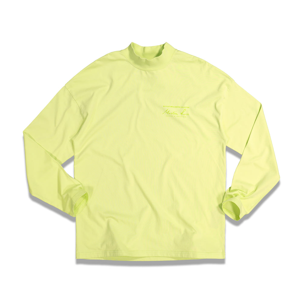 
                
                    Load image into Gallery viewer, Martine Rose Funnel Neck L/S Tee In Pastel Green - CNTRBND
                
            