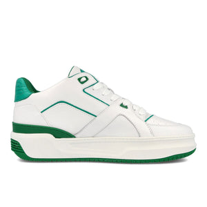 JUST DON Courtside Lo In White/Green - CNTRBND