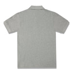 COMME DES GARCONS PLAY Double Heart Polo In Grey - CNTRBND