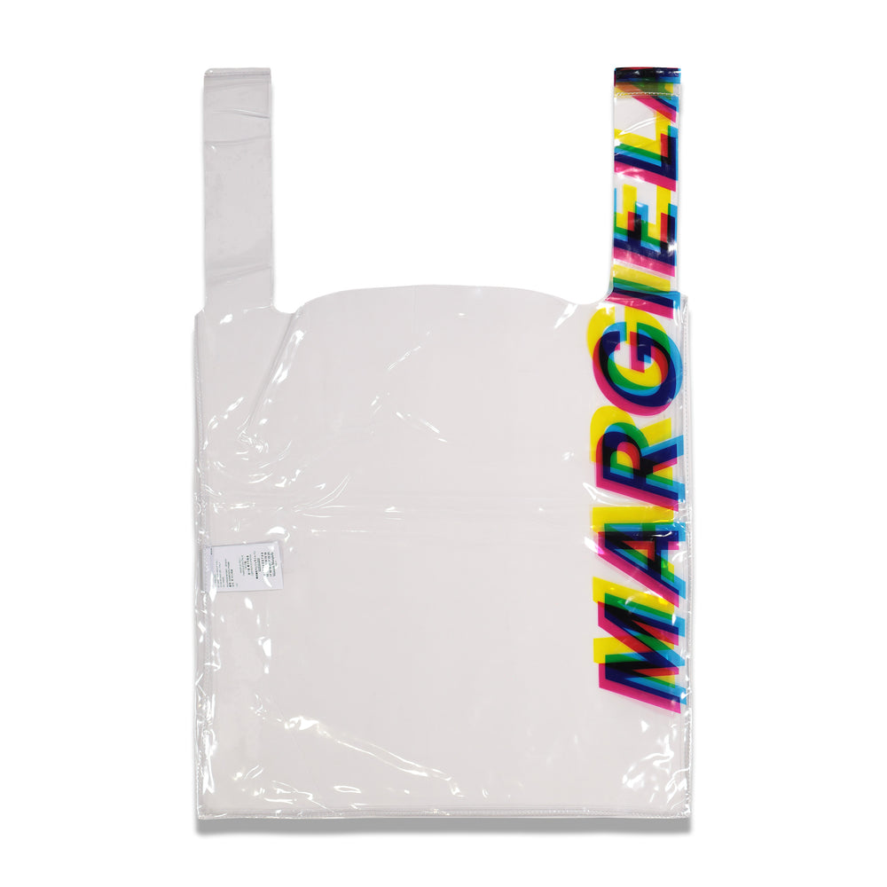 Maison Margiela Side Logo Shopping Tote In Transparent - CNTRBND