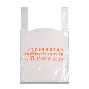 
                
                    Load image into Gallery viewer, Maison Margiela Orange Logo Shopping Tote In Transparent - CNTRBND
                
            