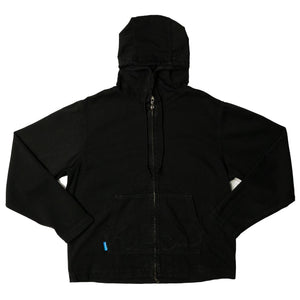 Abc. 123. Denim Hoodie Jacket In Black - CNTRBND